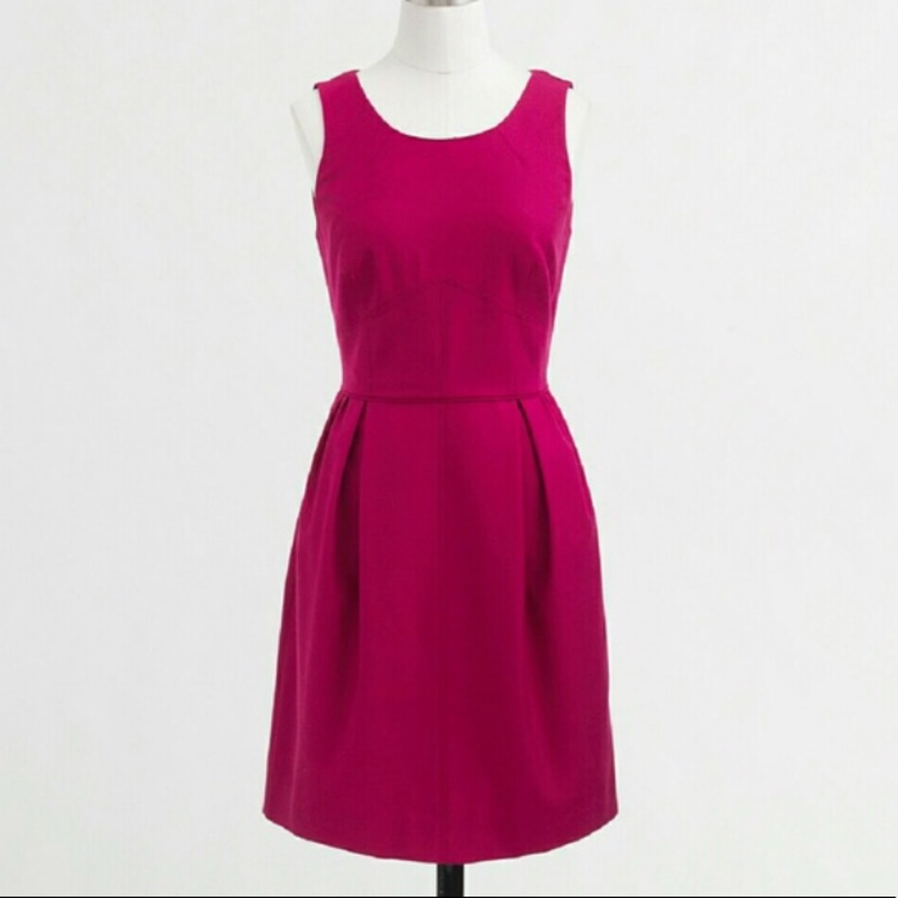 Raspberry jcrew Factory sheath sundress dress